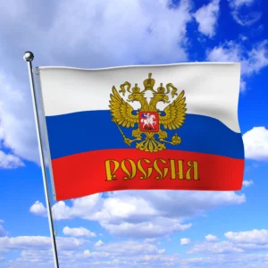 Флаг России с гербом